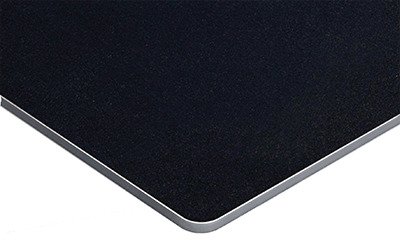 Votre panneau de bain sur support Aluminium noir mat