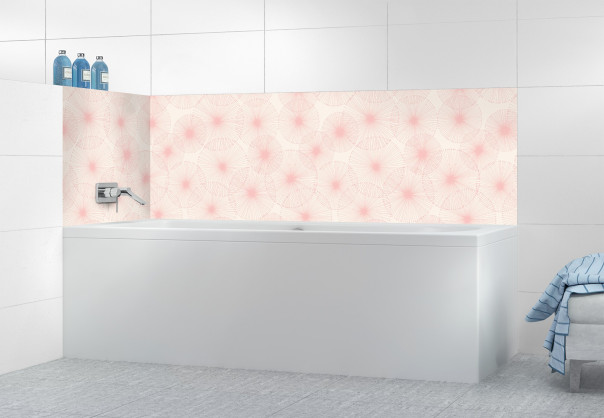 Panneau de bain SHB11005A couleur Rose Poudre