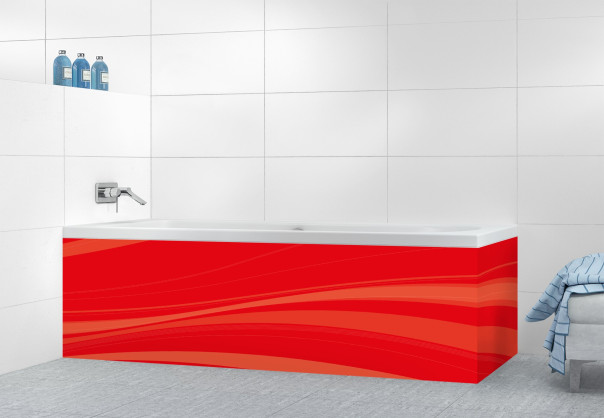 Panneau tablier de bain CPB05111F couleur Rouge Vif