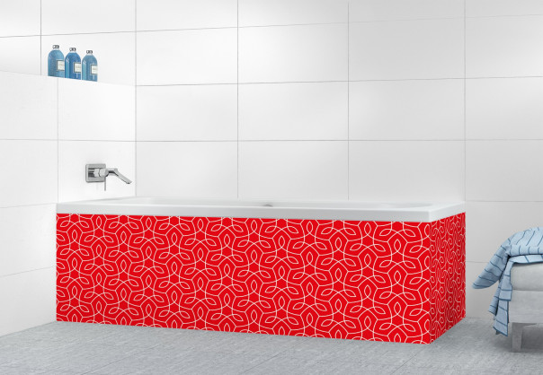 Panneau tablier de bain STB12108A couleur Rouge Vif