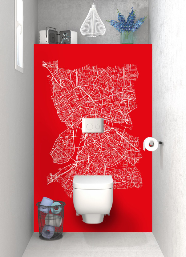 Panneau WC SHB56949A couleur Rouge Vif