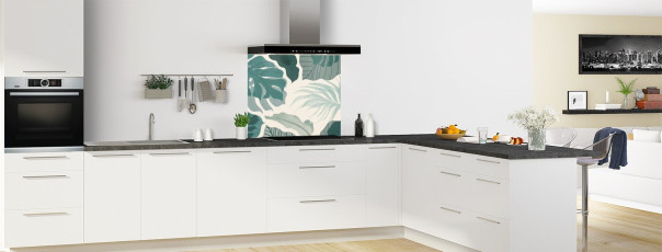 Crédence de cuisine AB21534A fond de hotte en perspective