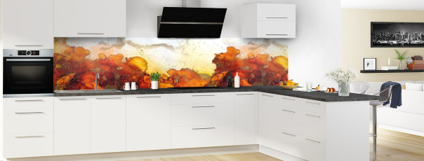 Crédence de cuisine SD07093A panoramique en perspective