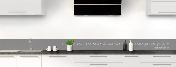 Crédence de cuisine TEXTE2B couleur 60 Noir frise