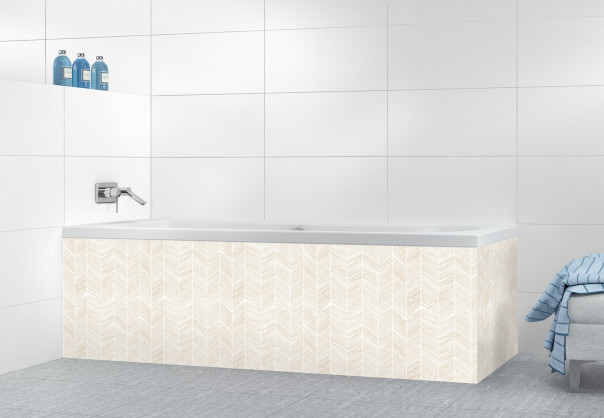 Panneau tablier de bain SHB63590A couleur Marron Laqué