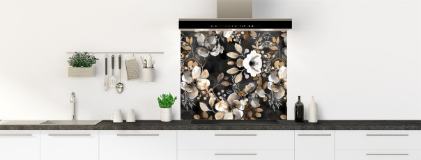 Crédence de cuisine SH24555A fond de hotte