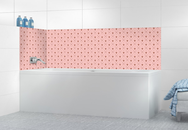 Panneau de bain SHB11578A couleur Rose Poudre