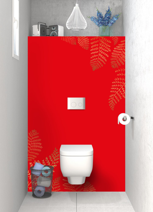 Panneau WC DPB14164A couleur Rouge Vif