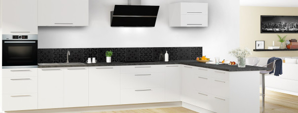 Crédence de cuisine SC17040NO frise en perspective
