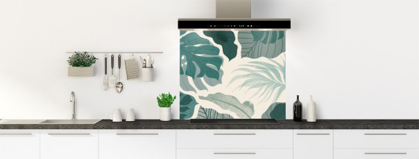 Crédence de cuisine AB21534A fond de hotte