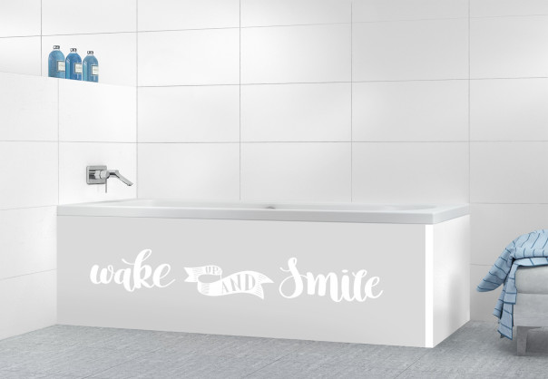 Panneau tablier de bain CITATION_1A couleur Blanc