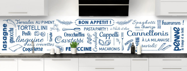 Crédence de cuisine CD54804A couleur Classic blue panoramique