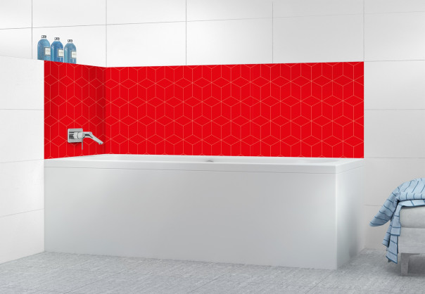 Panneau de bain SHB22222B couleur Rouge Vif