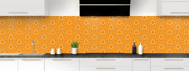 Crédence de cuisine ST12108A couleur Tangerine panoramique