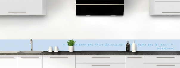 Crédence de cuisine TEXTE2B couleur Ciel frise