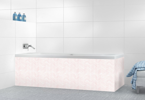 Panneau tablier de bain SHB63590A couleur Rose Poudre