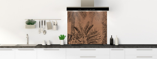 Crédence de cuisine SH25367CU fond de hotte