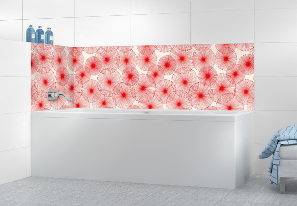 Panneau de bain SHB11005A couleur Rouge Vif