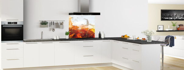 Crédence de cuisine SD07093A fond de hotte en perspective