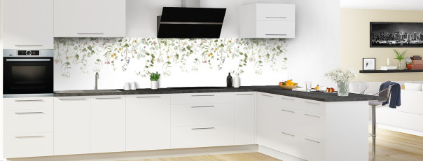 Crédence de cuisine SH26169A panoramique en perspective