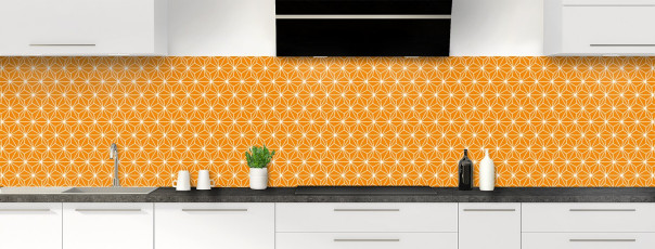 Crédence de cuisine SH33094A couleur Tangerine panoramique