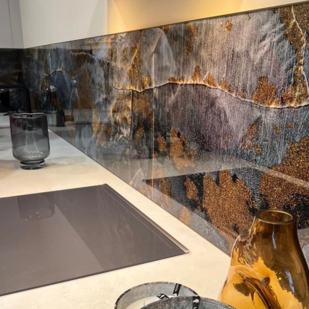 Crédence cuisine Pixpano Collection Artiste avec décor imprimé sur polycarbonate ultra brillant