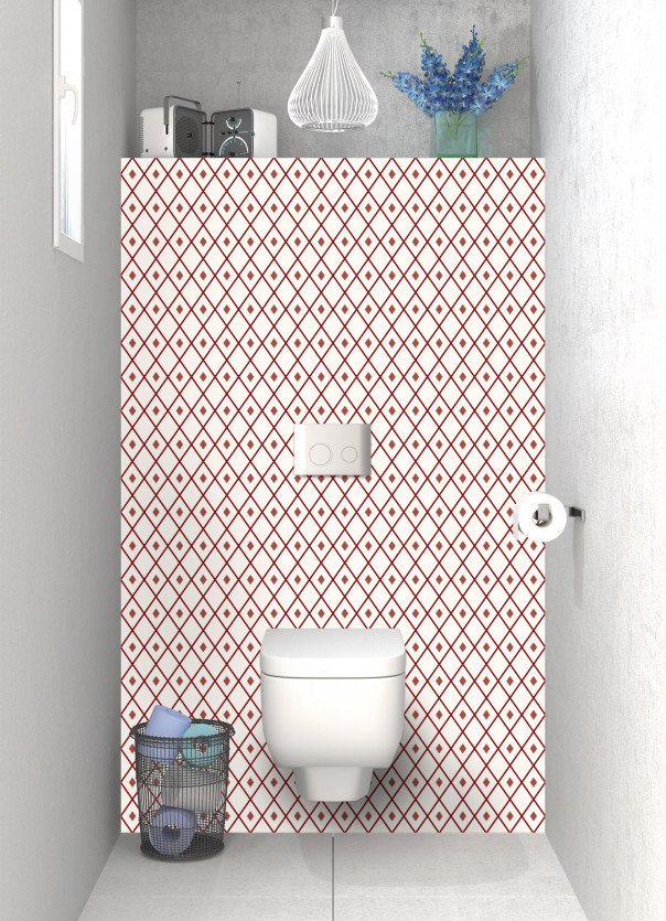 Panneau WC DPB14163A couleur Carmin