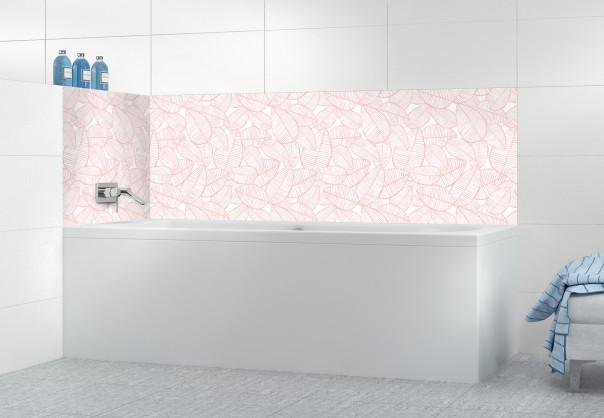 Panneau de bain SHB75906A couleur Rose Poudre