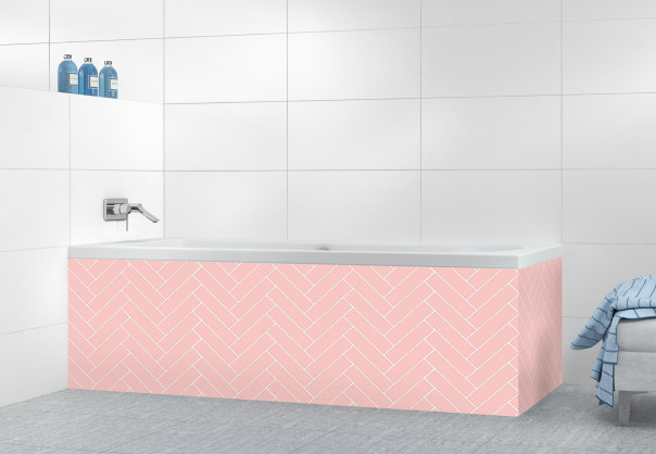 Panneau tablier de bain SCB18123A couleur Rose Poudre