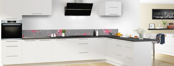 Crédence de cuisine SH29295A couleur 60 Noir frise en perspective