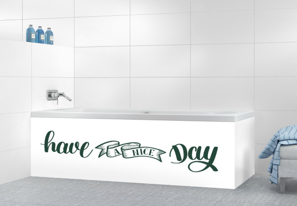 Panneau tablier de bain CITATION_5A couleur Anglais