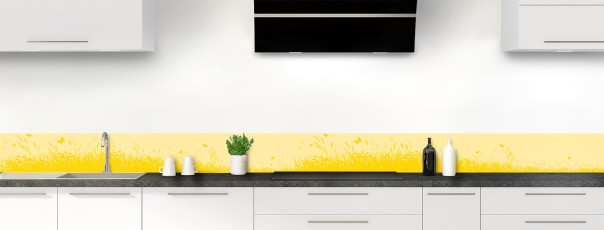 Crédence de cuisine TH15037F couleur Citron frise