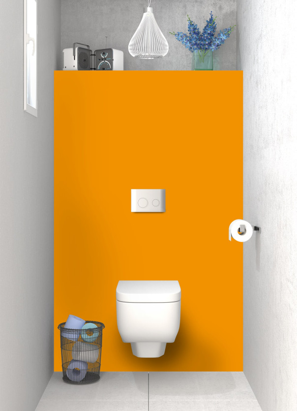 Panneau WC Orange vif