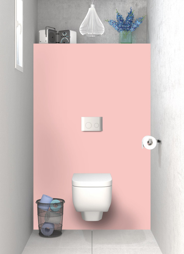 Panneau WC Rose Poudre