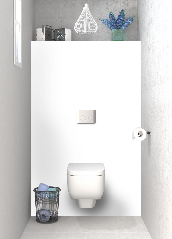 Panneau WC Alu Blanc glossy