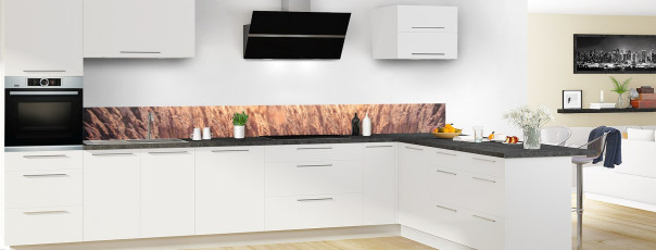 Crédence de cuisine AB20839A frise en perspective