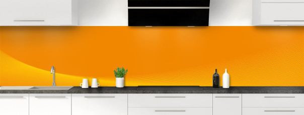 Crédence de cuisine BR00005F couleur Tangerine panoramique