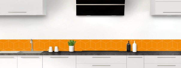 Crédence de cuisine SH22222B couleur Tangerine frise