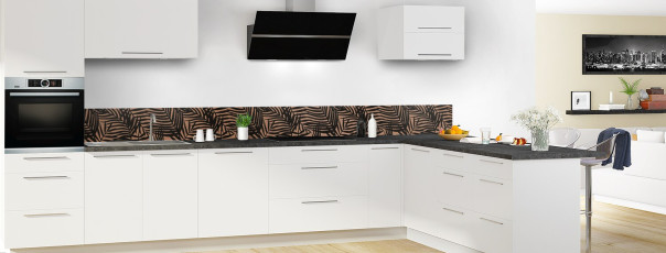 Crédence de cuisine BU00006CU frise en perspective