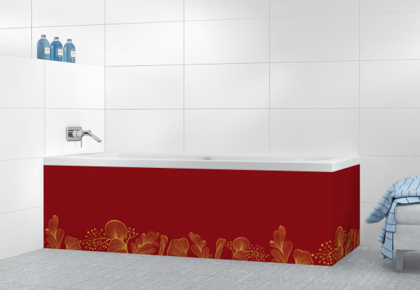 Panneau tablier de bain DPB14165A couleur Carmin