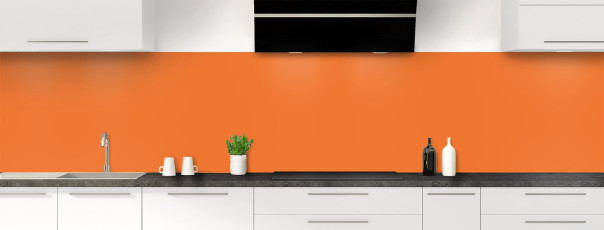 Crédence de cuisine Orange panoramique