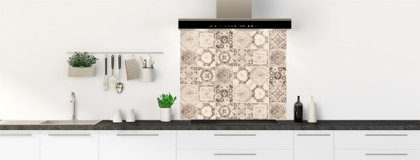 Crédence de cuisine SH13699MS fond de hotte