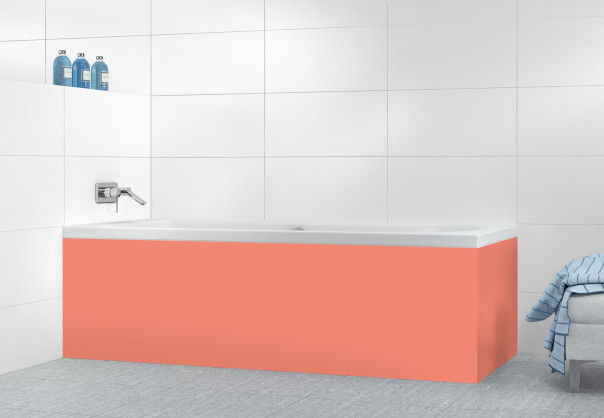 Panneau tablier de bain Living coral