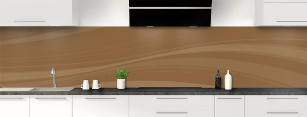Crédence de cuisine CP05111F couleur Chocolat panoramique