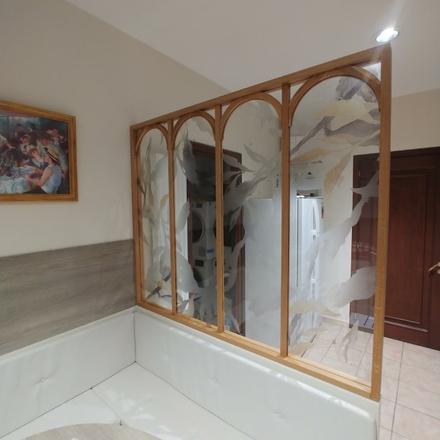 Verrière Pixpano – Bois chêne et décor imprimé