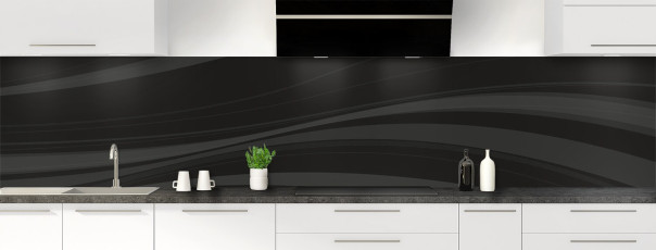 Crédence de cuisine CP05111F couleur 100 Noir panoramique