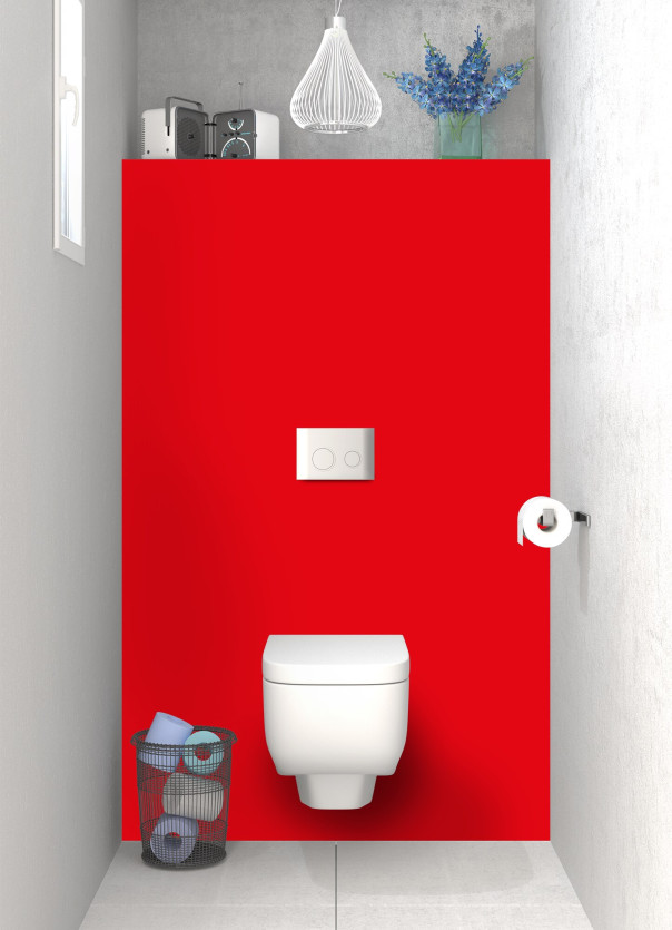 Panneau WC Rouge Vif