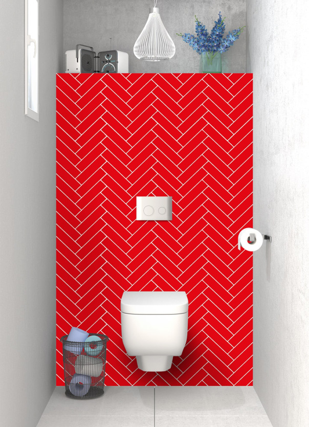 Panneau WC SCB18123A couleur Rouge Vif