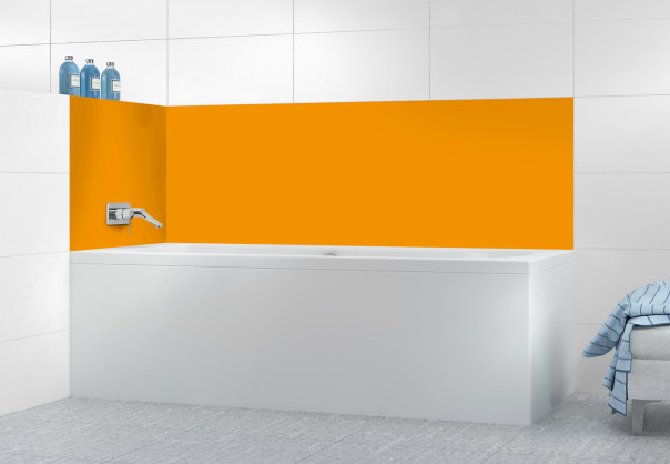 Panneau de bain Orange vif