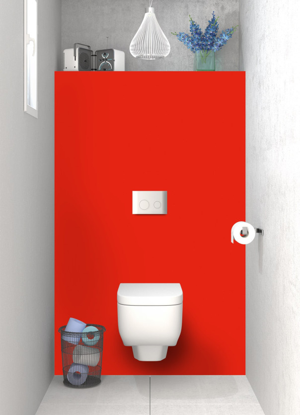 Panneau WC Coquelicot